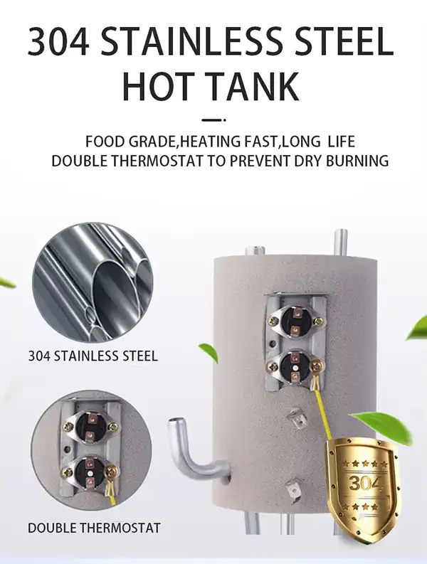 Large Screen Glass Top Load Water Dispenser